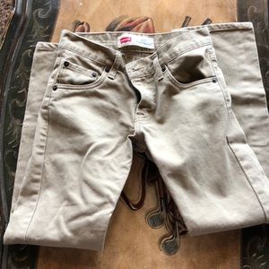 Levi Strauss & Co. 513 Tan Corduroy Jeans 10